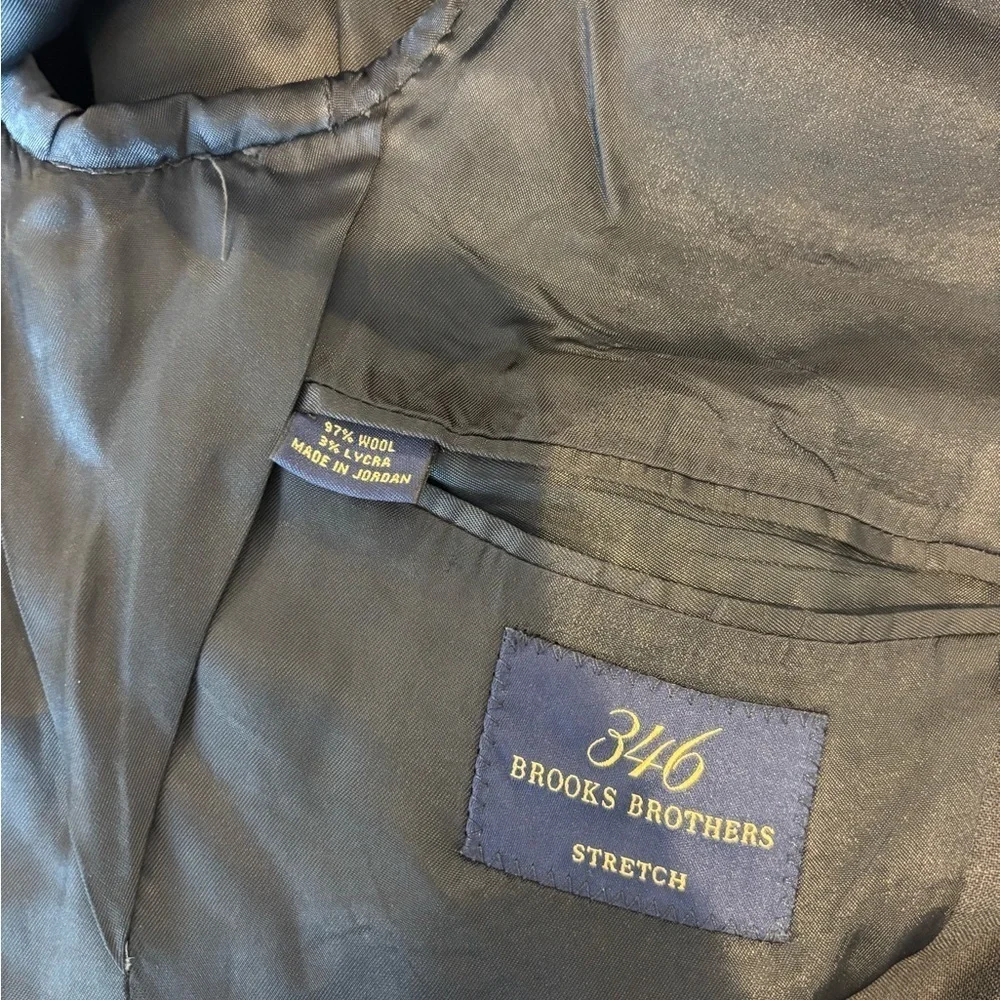 Brooks Brothers 346 Stretch Men’s 37R Gray Suit Jacket Sport Coat Blazer Modern